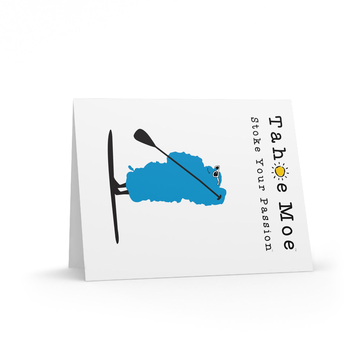 Tahoe Moe Paddleboarder Greeting Cards — 'Stoke Your Passion' Pack (8/16/24)