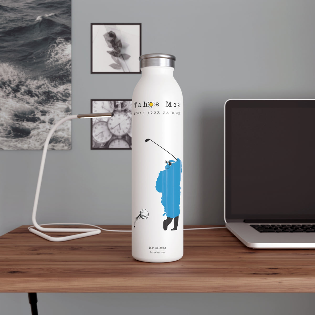 Mo' Golfing - Slim Water Bottle