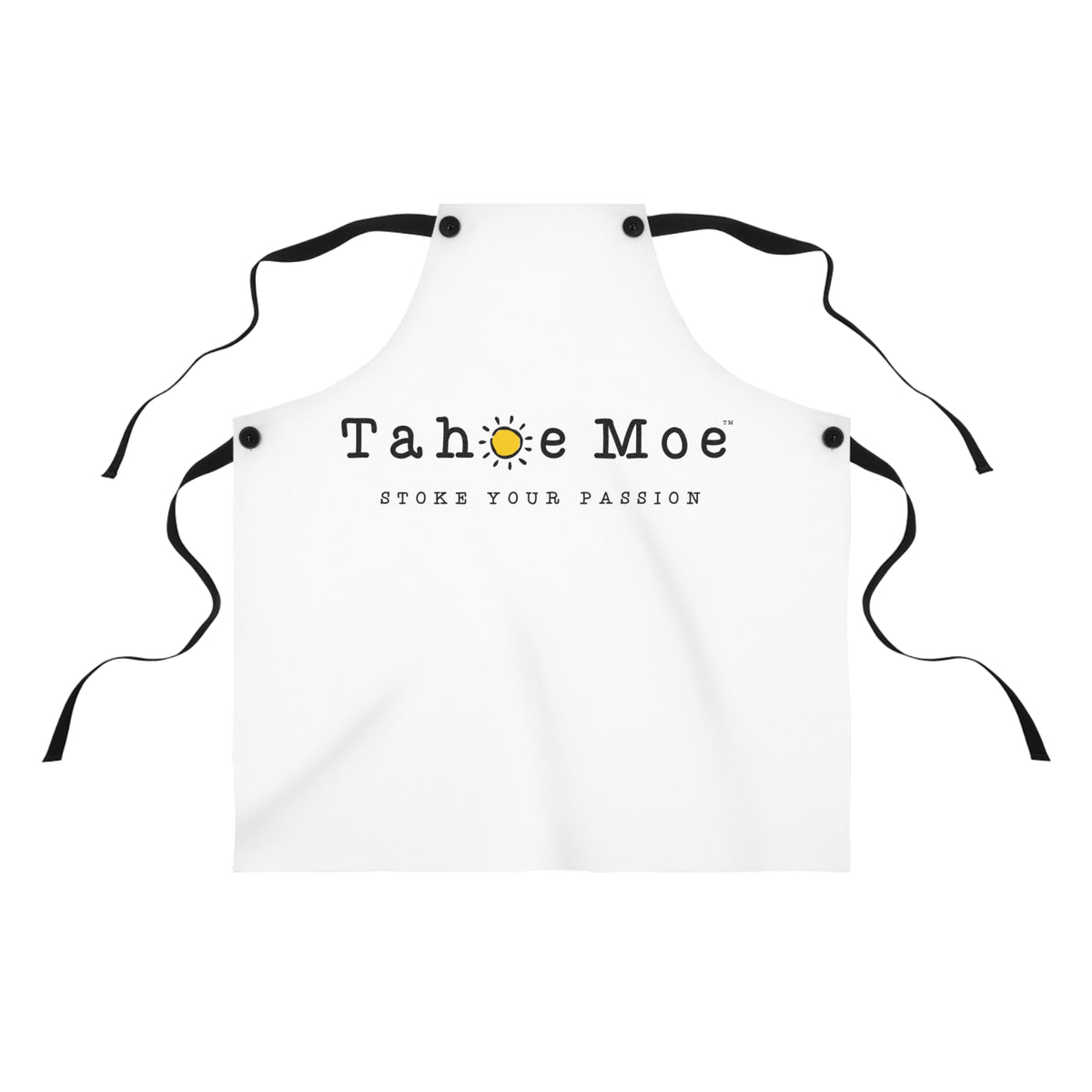 Stoke Your Passion Apron — Tahoe Moe Logo Kitchen Apron