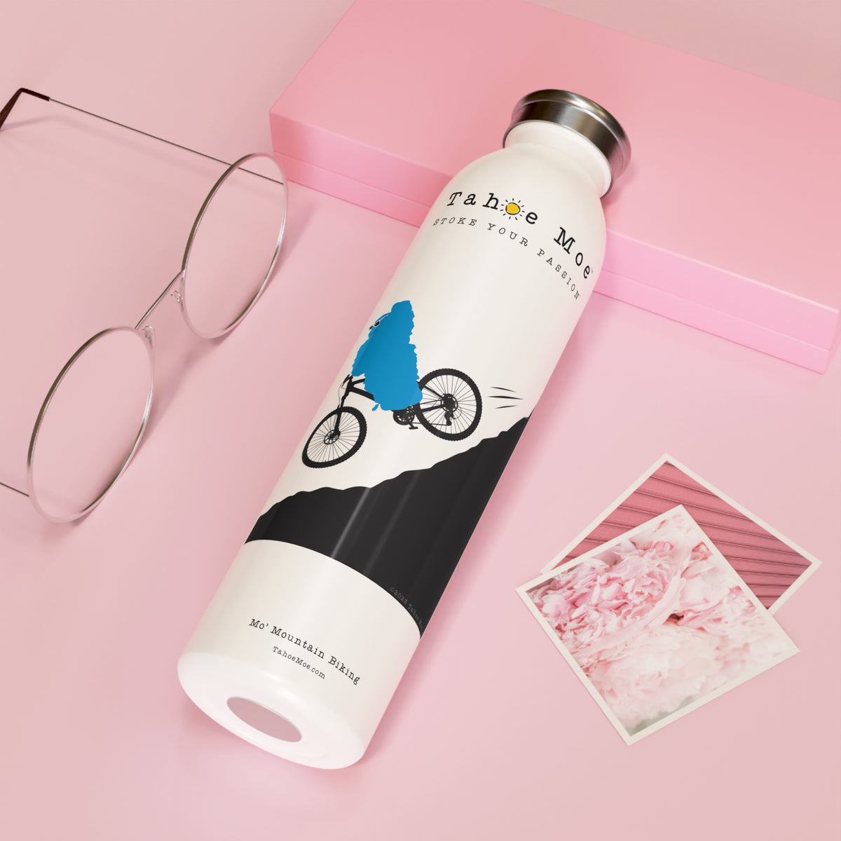 Mo' Mountain Biking - Slim Water Bottle