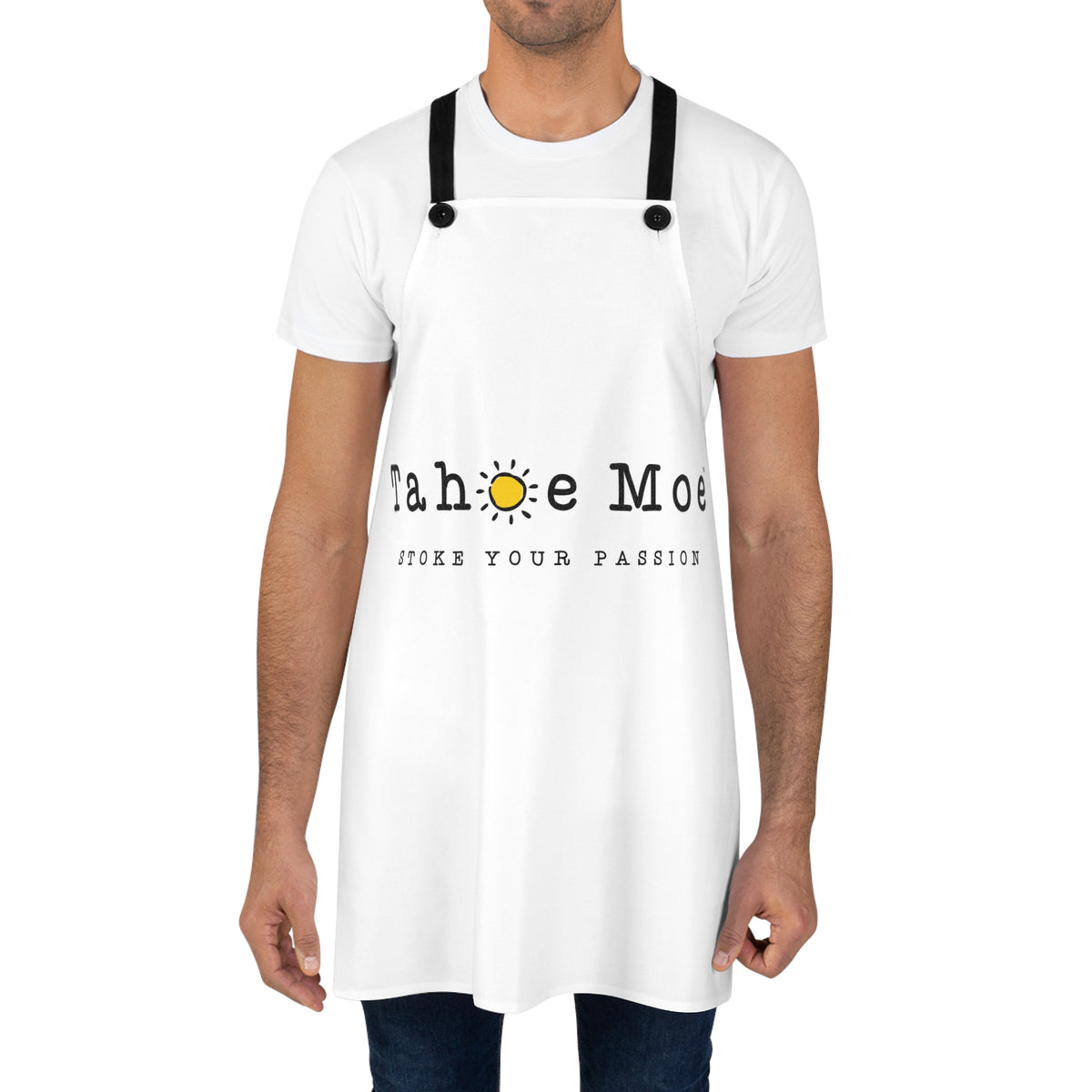 Stoke Your Passion Apron — Tahoe Moe Logo Kitchen Apron