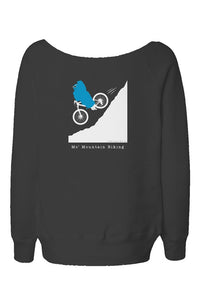 Mo' Mountain Biking - Womens Wide Neck Sweatshirt