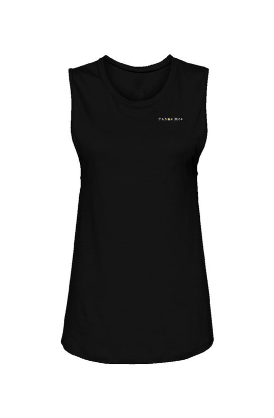 Tahoe Moe Logo - Womens Muscle Tank (left chest)