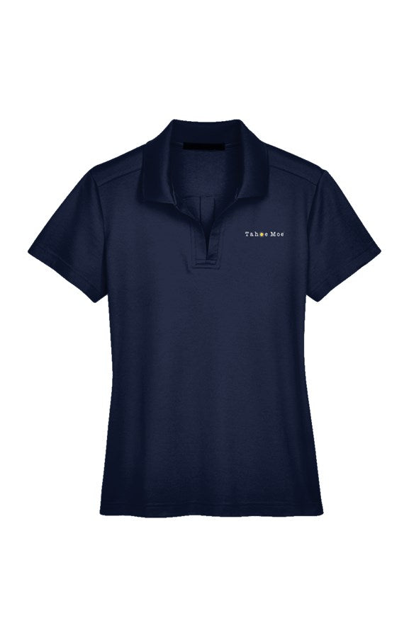 Tahoe Moe Logo - Performance Ladies' Plaited Polo (left chest)