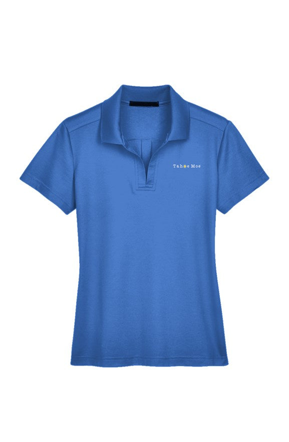 Tahoe Moe Logo - Performance Ladies' Plaited Polo (left chest)