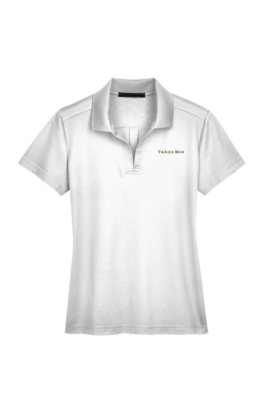 Tahoe Moe Logo - Performance Ladies' Plaited Polo (left chest)