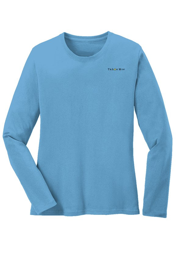 Tahoe Moe Logo - Long Sleeve Core Cotton Tee (left chest)