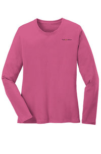 Tahoe Moe Logo - Long Sleeve Core Cotton Tee (left chest)