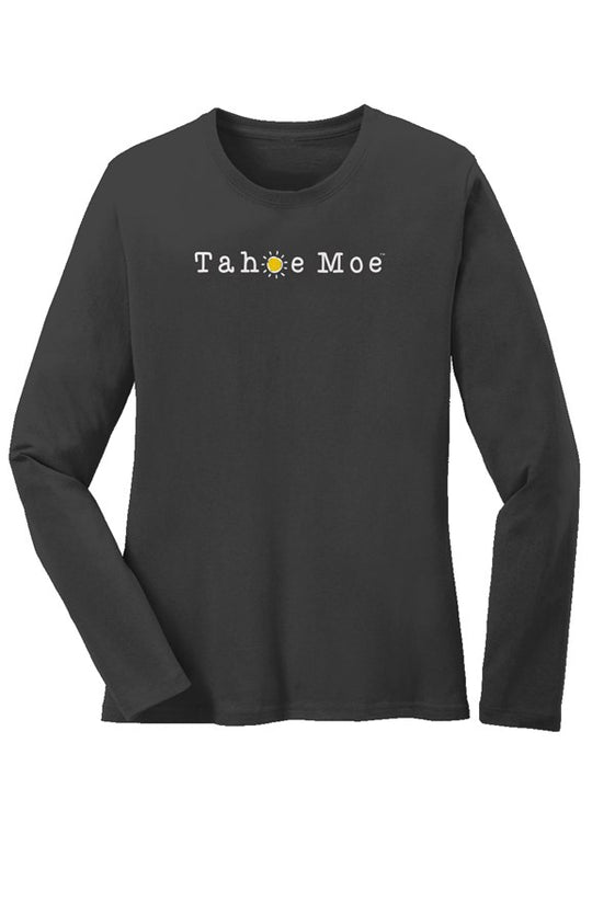 Tahoe Moe Logo - Long Sleeve Core Cotton Tee (center chest)