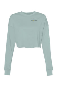 Tahoe Moe Embroidered Logo - Crop Crew Fleece (left chest)