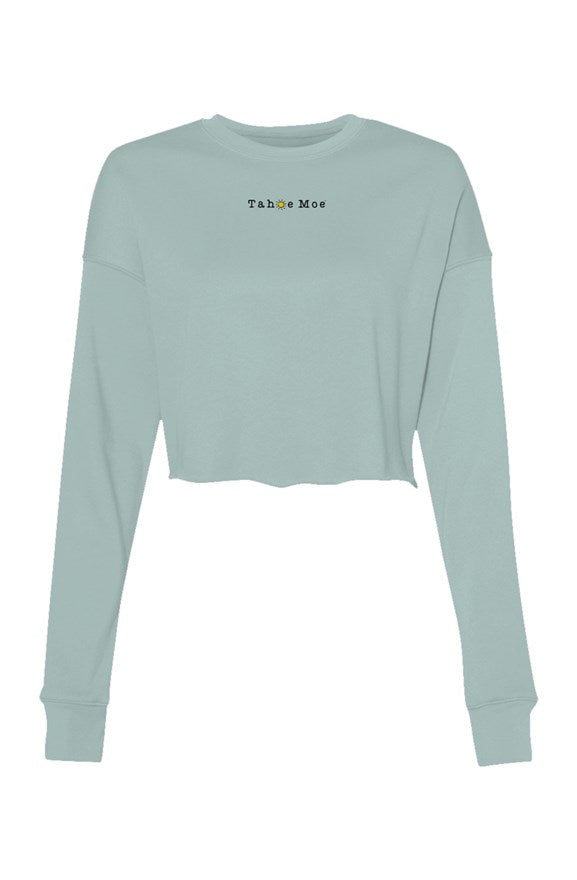 Tahoe Moe Embroidered Logo - Crop Crew Fleece