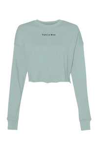 Tahoe Moe Embroidered Logo - Crop Crew Fleece