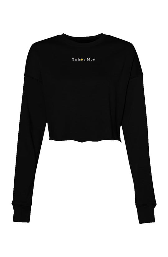 Tahoe Moe Embroidered Logo - Crop Crew Fleece (left chest)