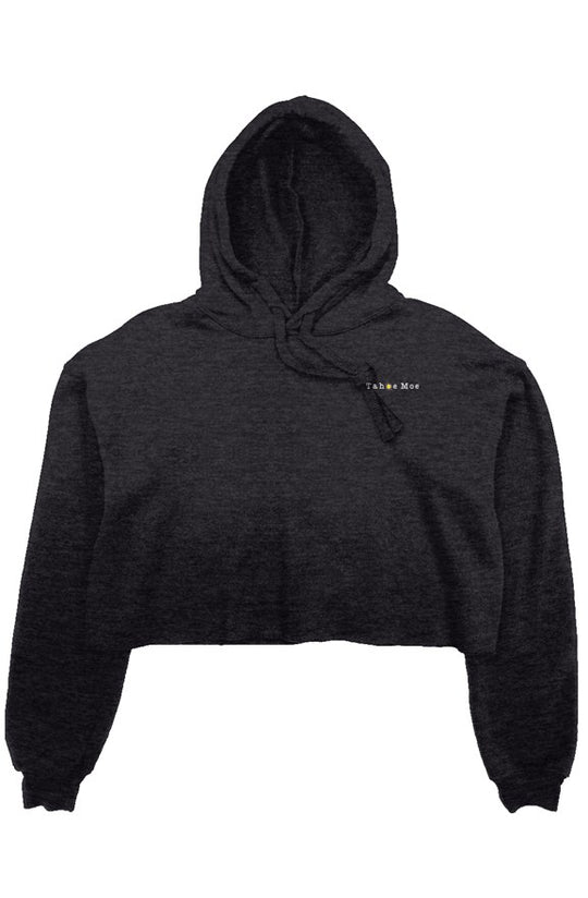 Tahoe Moe Embroidered Logo - Crop Fleece Hoodie