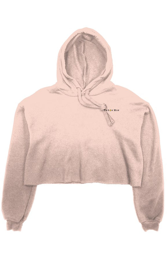 Tahoe Moe Embroidered Logo - Crop Fleece Hoodie