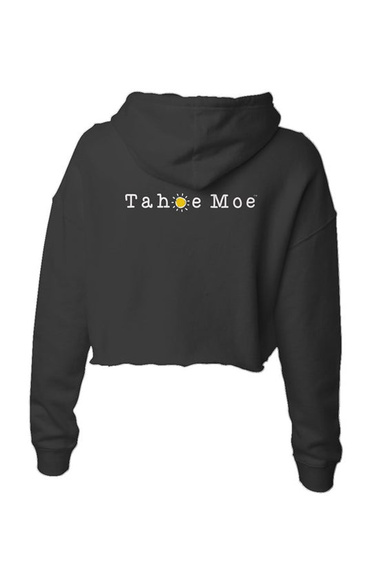 Tahoe Moe Figure Embroidered - Lightweight Crop Hoodie (left Chest)