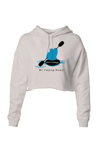 Mo' Playing Hooky - Lightweight Crop Hoodie (Design on Front)