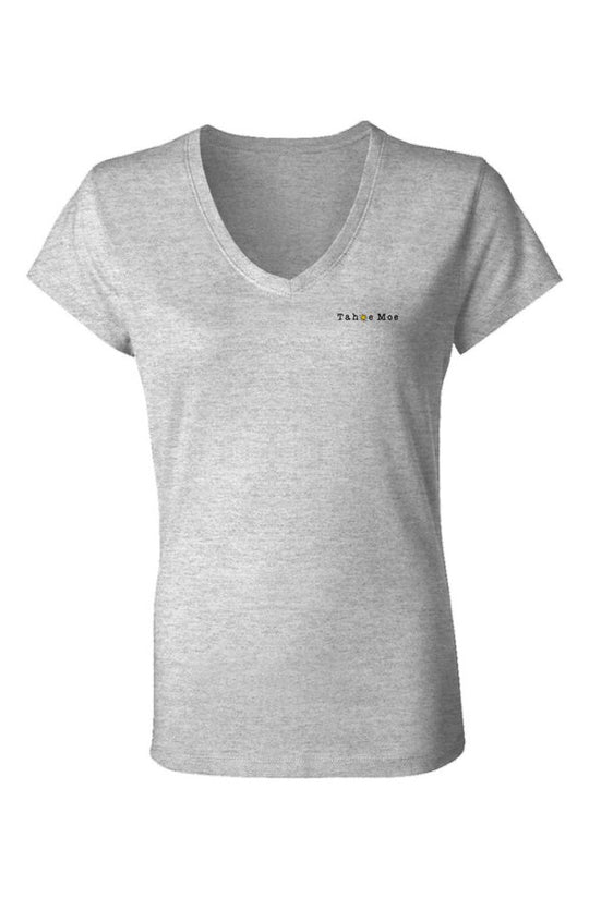 Mo' Wakeboarding - Ladies Jersey V-Neck T-Shirt
