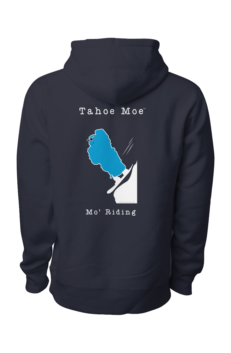 Mo' Riding - Premium Ultra Heavyweight Cross Grain Hoodie (Design on Back)