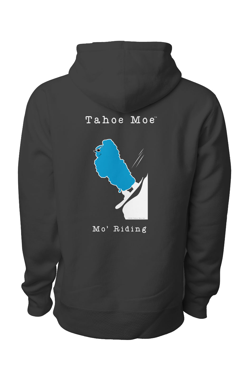 Mo' Riding - Premium Ultra Heavyweight Cross Grain Hoodie (Design on Back)