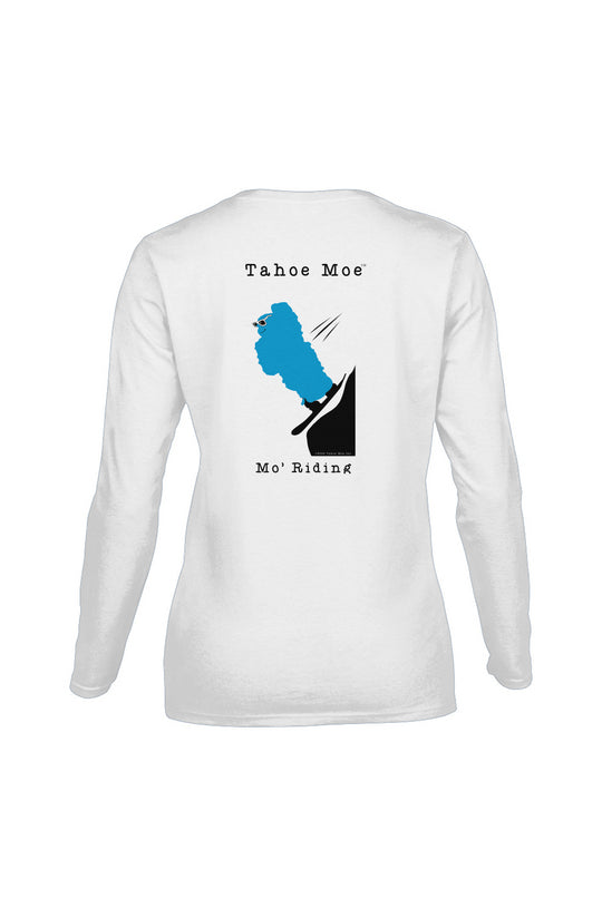 Mo' Riding - Women's Long-Sleeve T-Shirt (Design on Back)