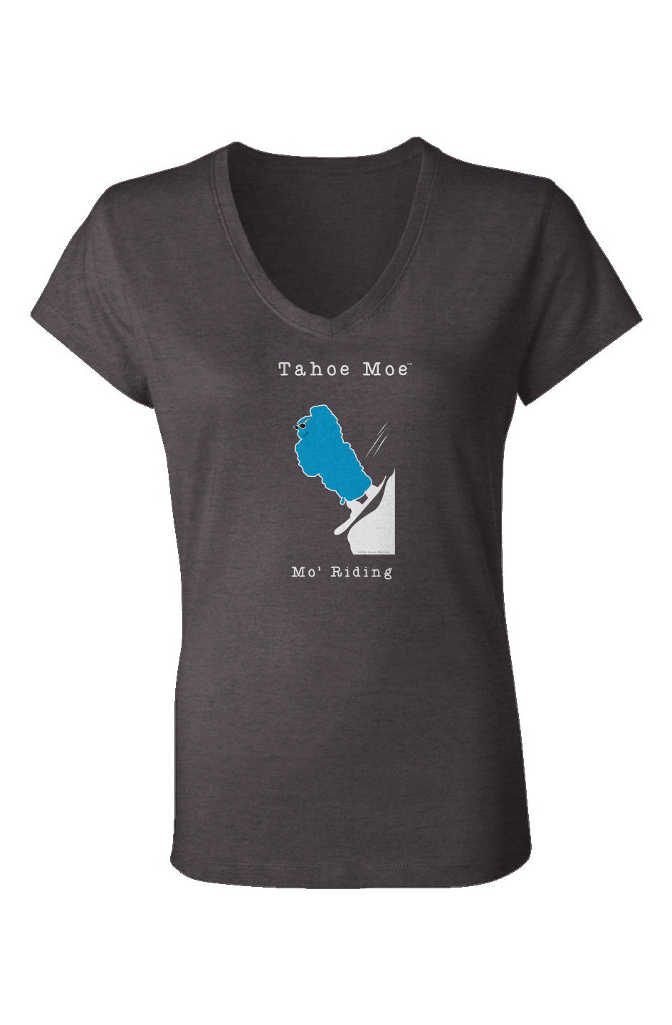 Mo' Riding - Ladies Jersey V-Neck T-Shirt