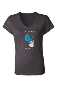 Mo' Riding - Ladies Jersey V-Neck T-Shirt
