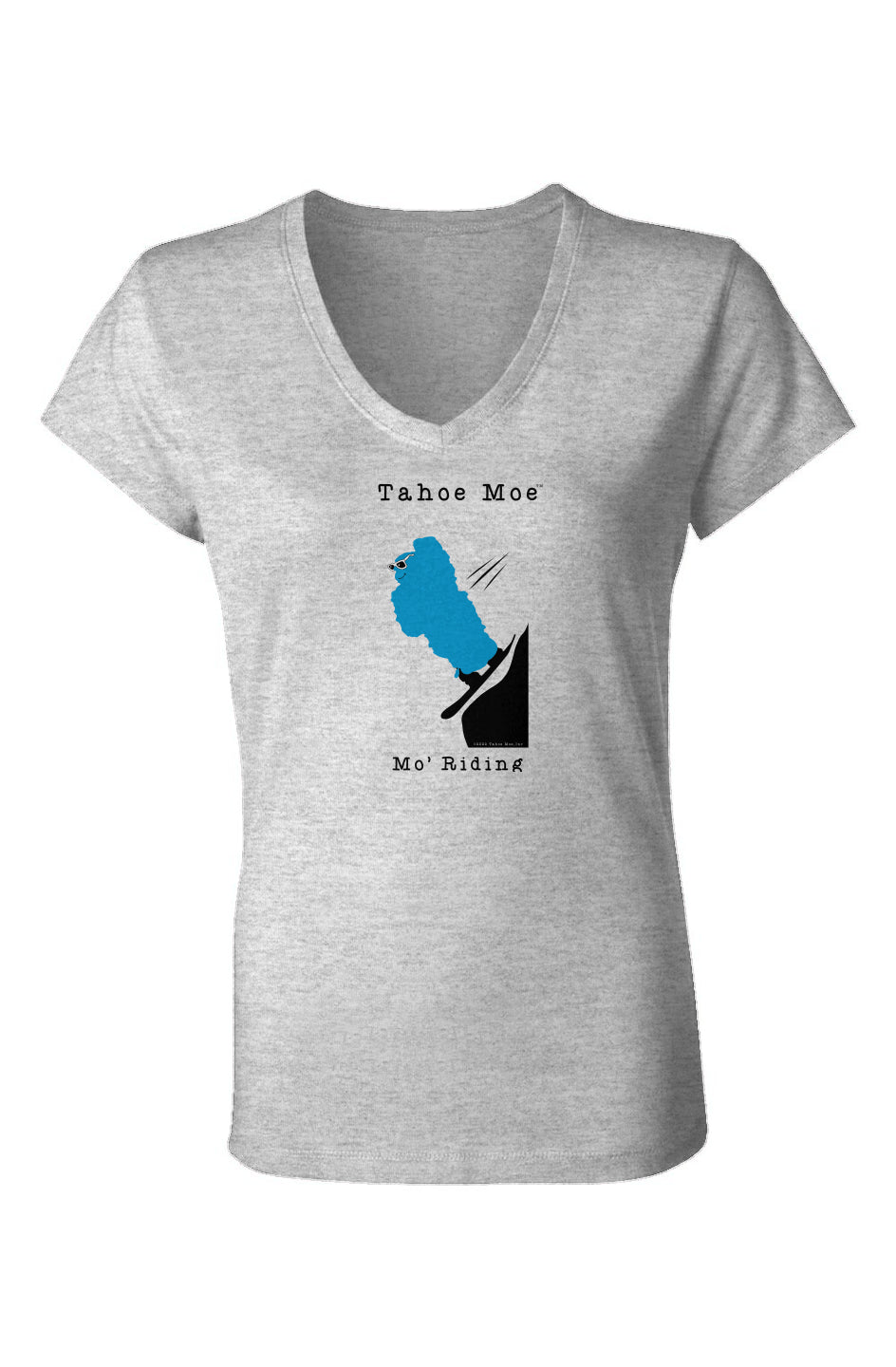 Mo' Riding - Ladies Jersey V-Neck T-Shirt