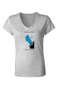 Mo' Riding - Ladies Jersey V-Neck T-Shirt