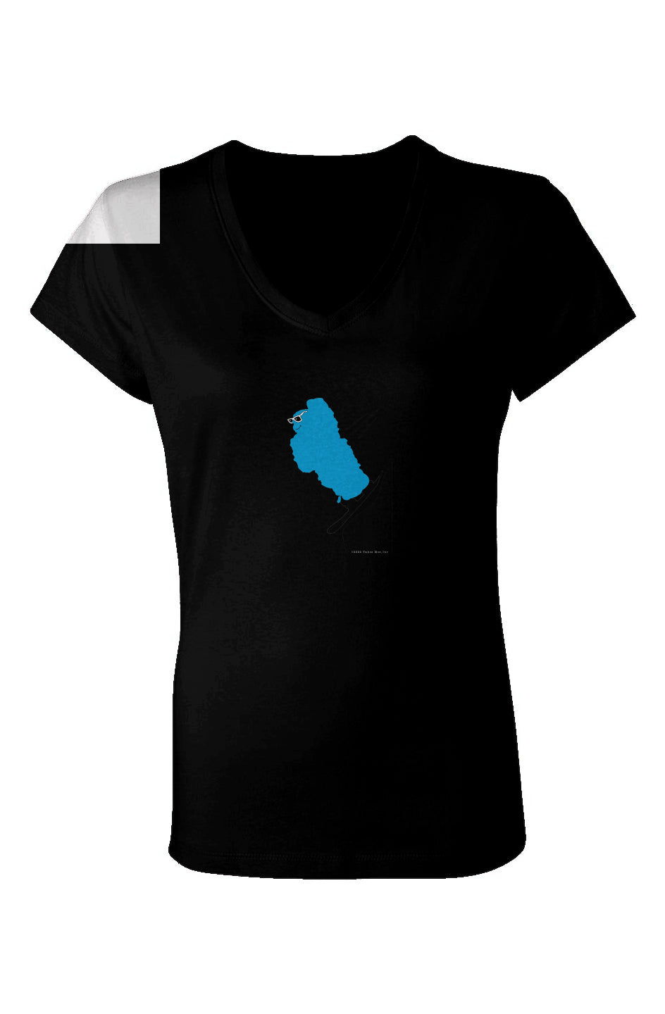 Mo' Riding - Ladies Jersey V-Neck T-Shirt