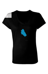 Mo' Riding - Ladies Jersey V-Neck T-Shirt