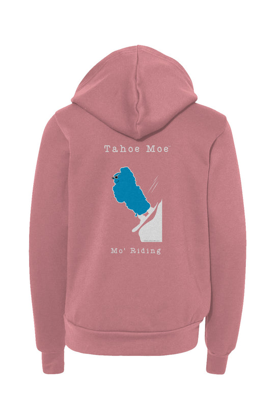 Mo' Riding - Premium Youth Pullover Hoodie (Design on Back)