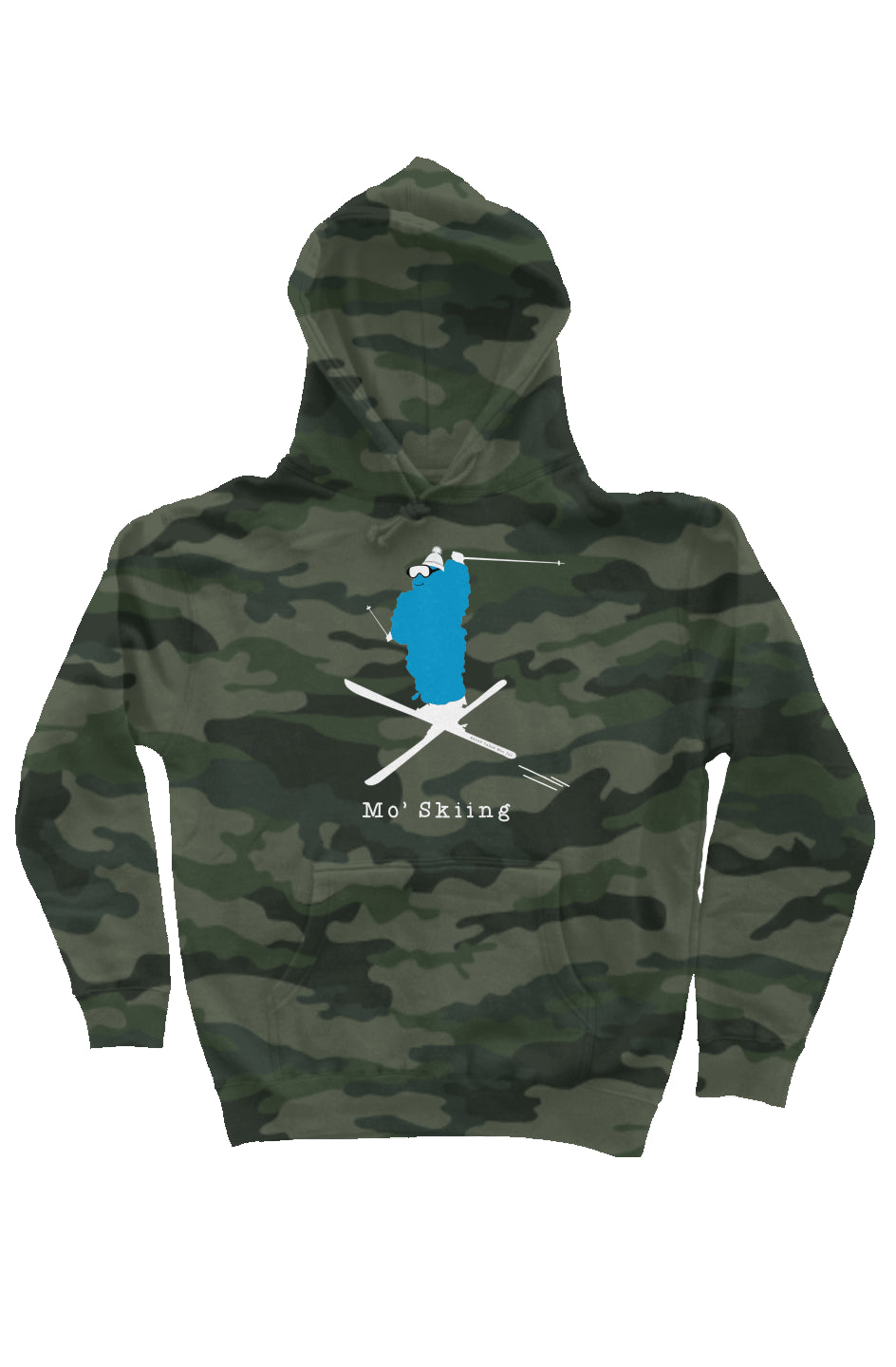 Mo' Skiing - Heavyweight Pullover Hoodie