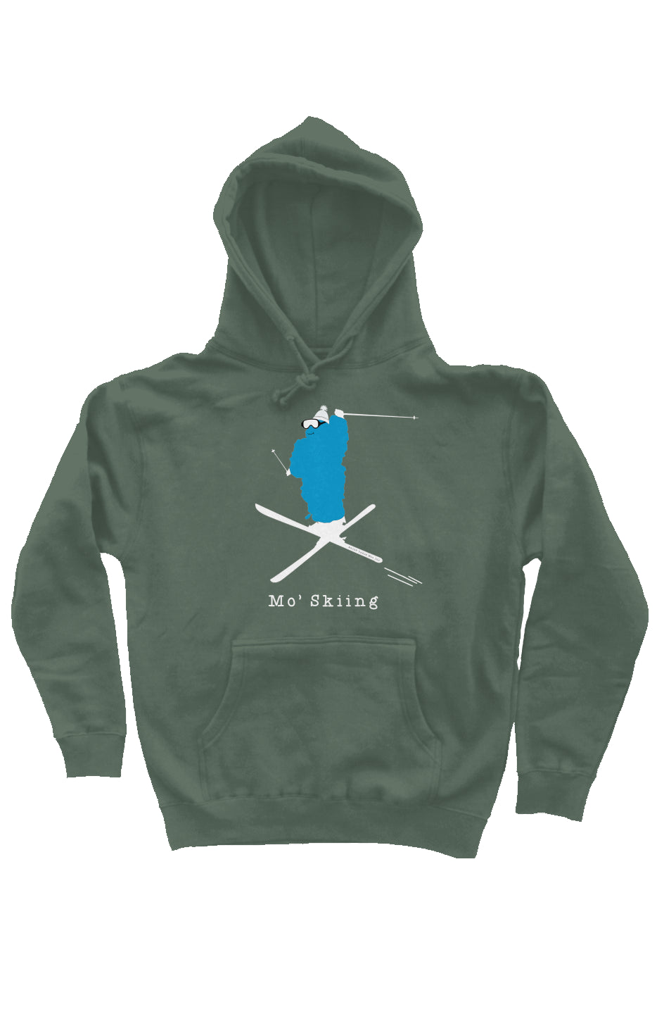 Mo' Skiing - Heavyweight Pullover Hoodie