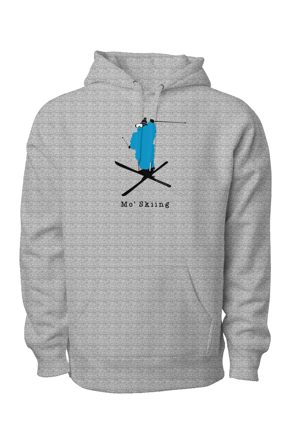 Mo' Skiing - Premium Ultra Heavyweight Cross Grain Hoodie