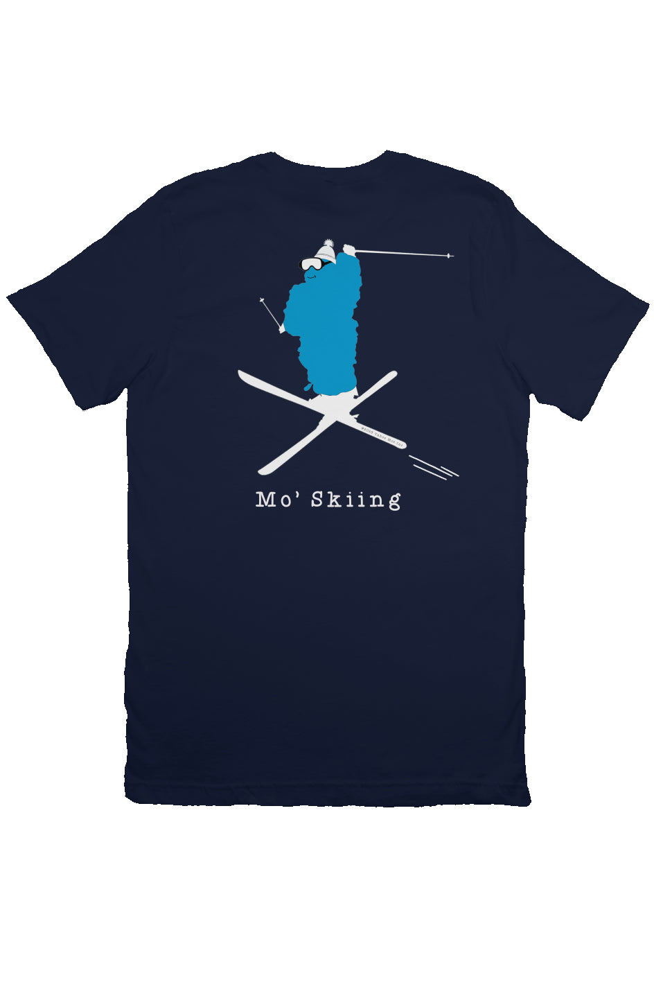 Mo' Skiing - Premium T Shirt (Design on Back)