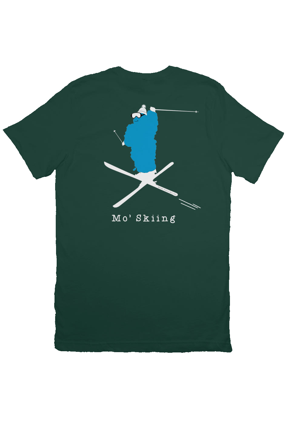 Mo' Skiing - Premium T Shirt (Design on Back)