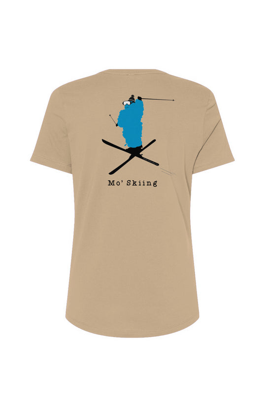 Mo' Skiing - Women’s Relaxed Jersey Tee (Design on Back)