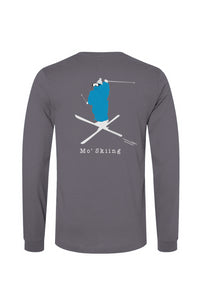 Mo' Skiing - Long Sleeve T (Design on Back)