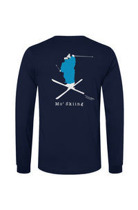 Mo' Skiing - Long Sleeve T (Design on Back)