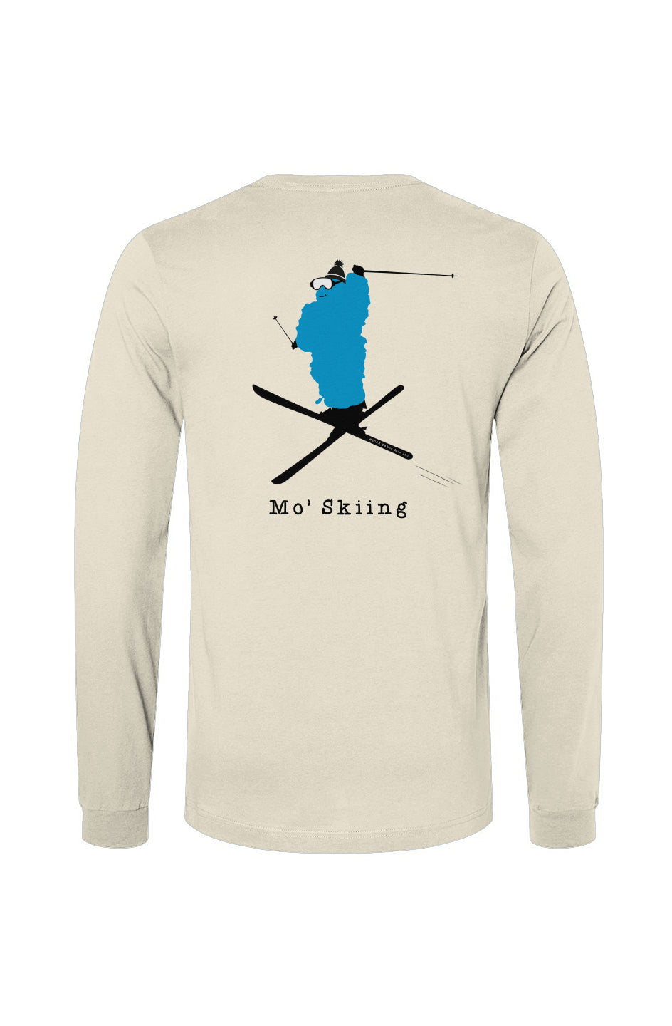 Mo' Skiing - Long Sleeve T (Design on Back)