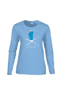 Mo' Skiing - Women's Long-Sleeve T