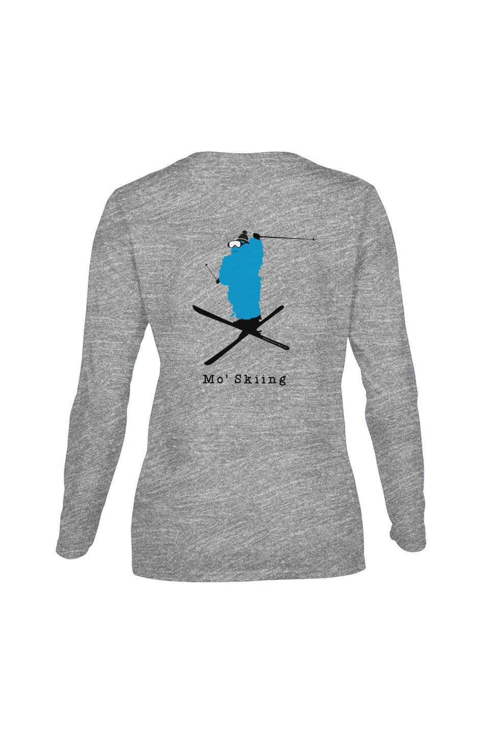 Mo' Skiing - Women's Long-Sleeve T (Design on Back)