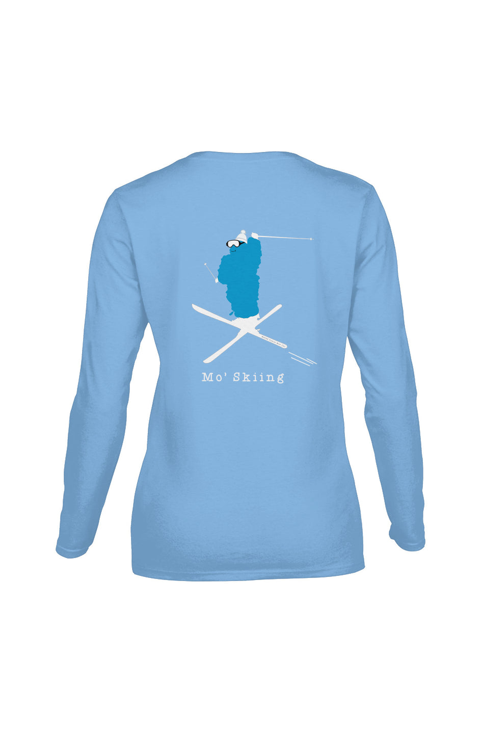 Mo' Skiing - Women's Long-Sleeve T (Design on Back)