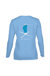 Mo' Skiing - Women's Long-Sleeve T (Design on Back)