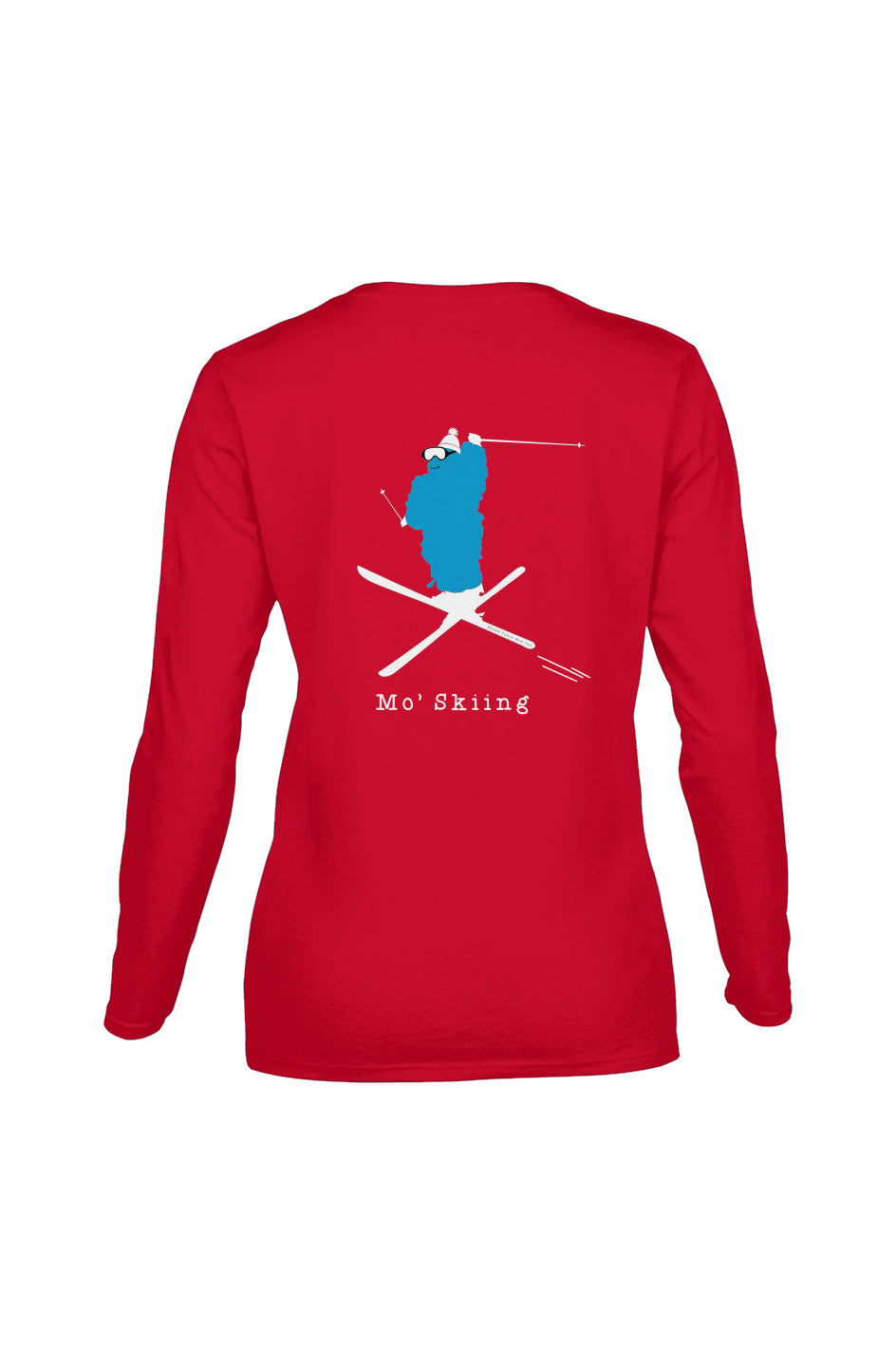 Mo' Skiing - Women's Long-Sleeve T (Design on Back)