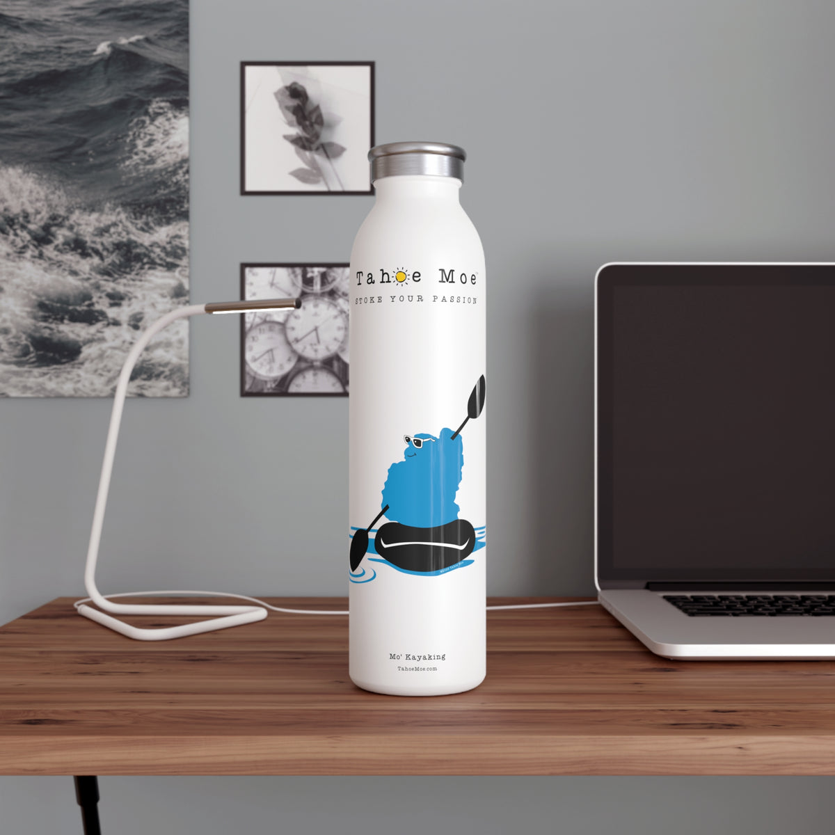 Mo' Kayaking - Slim Water Bottle