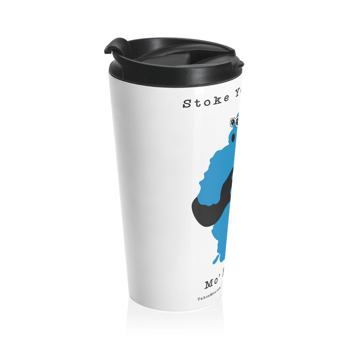 Stoke Your Passion - Rocking Stainless Steel Travel Mug —  Guitar Design