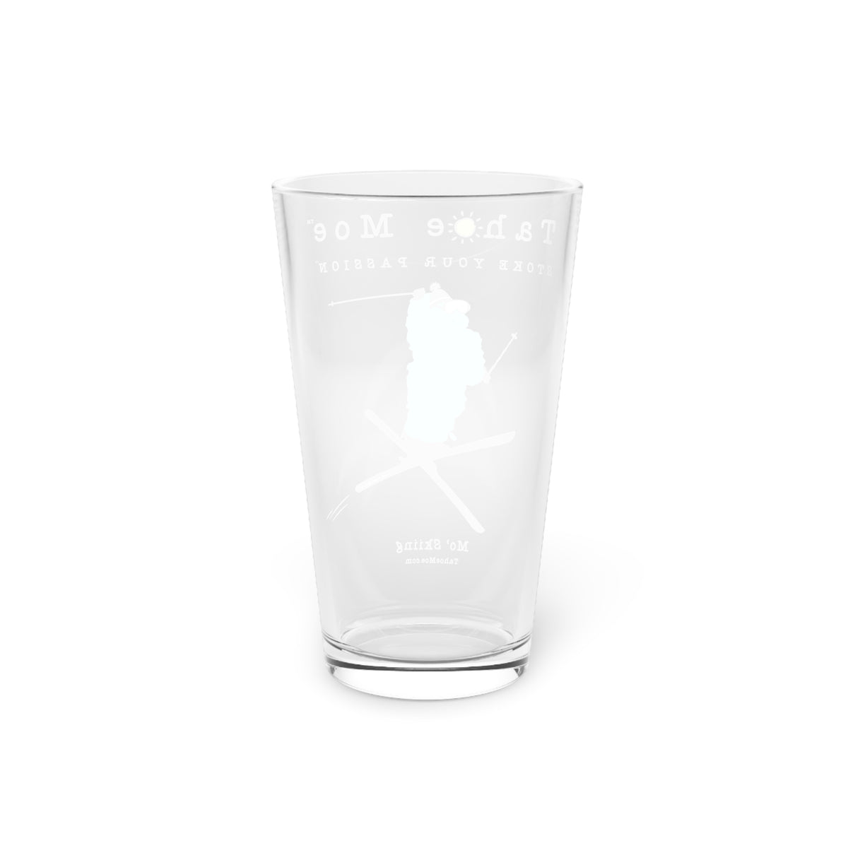 Mo' Skiing - Pint Glass, 16oz