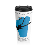 Stoke Your Passion - Rocking Stainless Steel Travel Mug —  Guitar Design